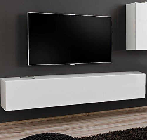 muebles bonitos – Mueble TV Modelo Berit H180 Blanco