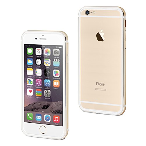 Muvit MUBKC0868 Bumper Oro funda para teléfono móvil - Fundas para teléfonos móviles (Bumper, Apple, iPhone 6/6s, Oro)