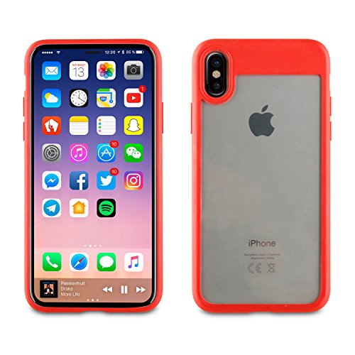 Muvit MUCRB0029 Funda Crystal Bump Roja Edición Especial Apple iPhone X