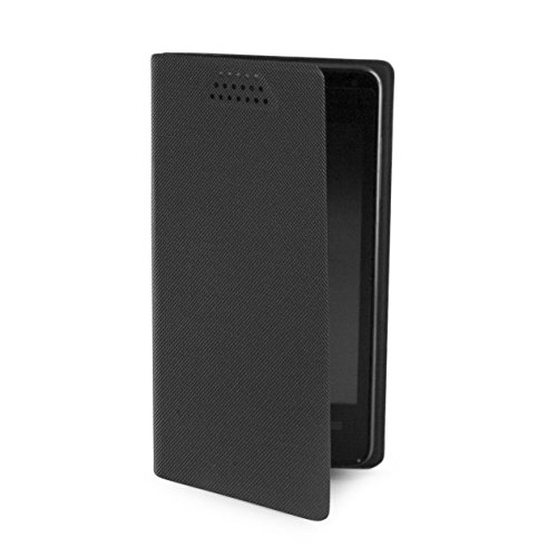 Muvit MUCUN0280 - Funda folio universal rotativa (compatible con 5", con función soporte) negro