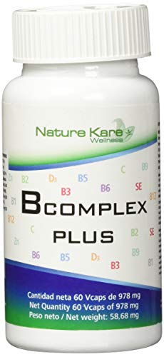 NATURE KARE WELLNESS B Complex Plus 60vcap, Negro, Estandar