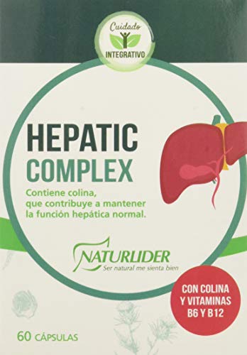 Naturlider Hepatic Complex con Colina, Alcachofa, Cardo Mariano y Cúrcuma - 60 Cápsulas