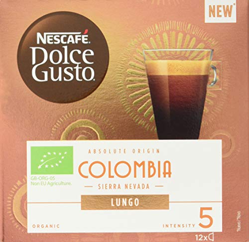 NESCAFÉ Dolce Gusto Cápsulas de Café Origen Colombia, 3 Paquetes de 12 Cápsulas - Total: 36 Cápsulas