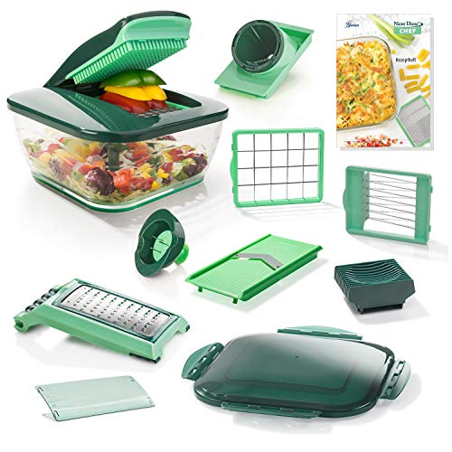 NICER DICER DICERCHEF01 La nueva versión Chef para aún más diversión cocinando sana y rápidamente, color verde