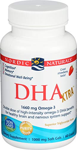 Nordic Naturals Dha Xtra, 1660 Mg De Fresa - 60 Cápsulas Blandas 60 Unidades 120 g