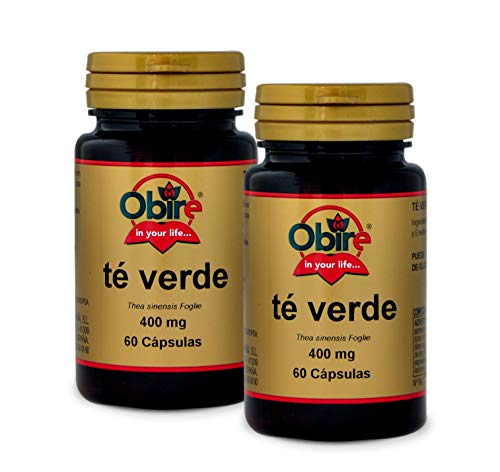 Obire Té verde 400 mg - 60 cápsulas, 2 unidades