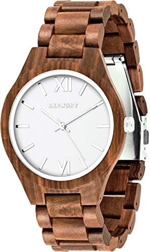 Oliver Redmont Reloj de Madera para Hombres Classic Collection Walnut Edition