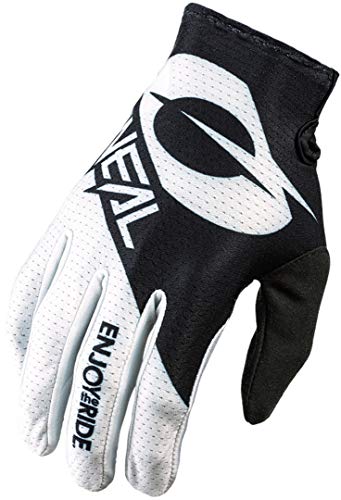 O'NEAL | Guantes de Ciclismo & Guantes de Motocross | MX MTB DH FR Downhill Freeride | Materiales duraderos y Flexibles, Palma de la Mano ventilada | Guantes Matrix | Adultos | Negro Blanco | Talla S