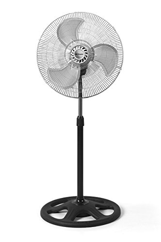 Orbegozo PWS 0547 Ventilador 3 en 1 (sobremesa, pie y pared), 3 velocidades, oscilante, asa de transporte, rejilla de protección, tamaño aspas 45 cm, 90 W, plasctico, Negro