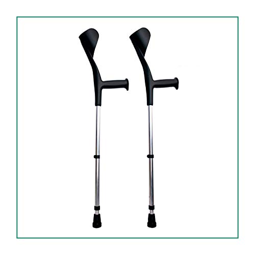 ORTONES | Pack de 2 Muletas Adulto Regulable de Aluminio