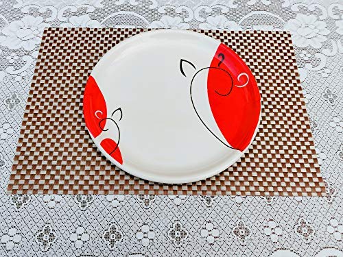 Pack of 6 Pcs Full Size Melamine 11 Inch Plates No.2