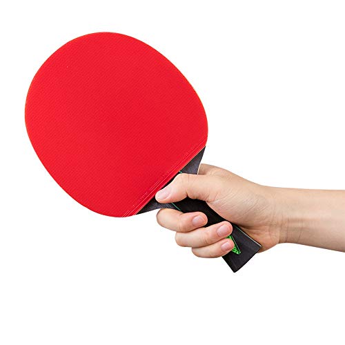 Paleta de Ping Pong Seis Estrellas Tabla Raqueta de Tenis de Competencia Horizontal Juego de Entrenamiento Horizontal de Doble Cara Anti-Adhesivo Single Shot Raquetas Pro Premium