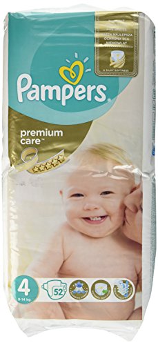 Pampers Premium Care 4 52pieza(s) - Pañal (Disposable diaper, Color blanco)