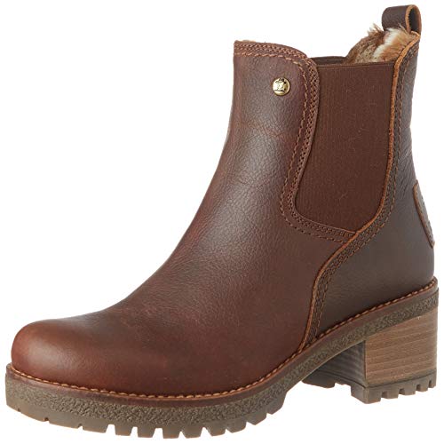 Panama Jack Pia, Botas Estilo Chelsea para Mujer, Kastanienbraun, 37 EU