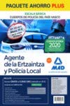 Paquete Ahorro PLUS Ertzaintza y Policía Local del País Vasco. Ahorra 74 € (incluye Temarios 1, 2 y 3; Test; Simulacros de examen; Pruebas ... personal; Pruebas físicas y Curso Oro)