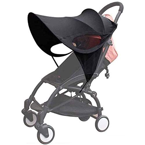 Parasol para cochecito, Sombrilla para cochecito, Toldo carrito bebe anti-UV, Universal y fácil de instalar