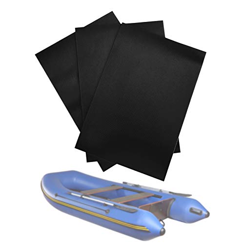 Parches para Piscinas, Parches para Brincolines Inflables, Kit de Reparación de Bote Inflable, Parche de Kayak Inflable, Parche de Reparación de PVC para Reparar Balsa Inflable, Juguete (Negro)