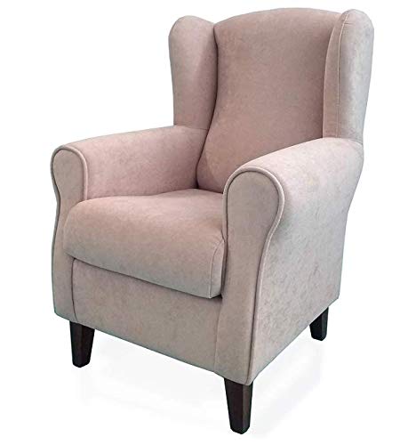 PEJECAR Butacas de salón Sillon Orejero para hogar tapizado Antimanchas (104 x 77 x 70 cm, Beige)