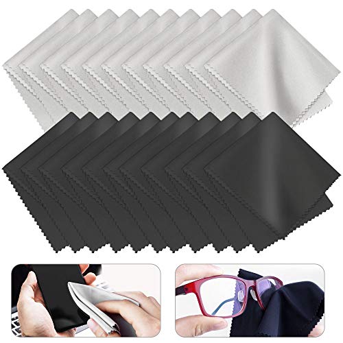 PERFETSELL 20 Pcs Paños Microfibra Gafas Limpia Gafas Trapos Microfibra Paño para Limpiar Lentes Limpieza de Gafas Paños Limpia Gafas Trapo Magical para Lentes Gafas Cámaras Teléfono Pantallas