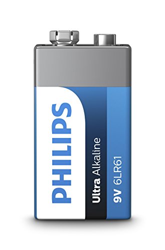 Philips 6LR61E1B/10 - Batería 9V ultra alcalina, 1-blister