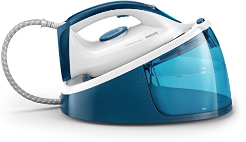 Philips Plancha con generador de Vapor GC6733/20 Centro de Planchado Fastcare, 2400 W, 1.3 litros, Azul, Blanco