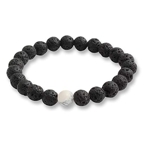 PicZhiwenture Pulseras Pulseras de Cuentas de Piedra Natural de Lava Negra para Mujer Dise?o Vintage Roca volc¨¢nica Pulsera de Cuentas de Cuentas de Tigre Pulsera de Hombre Regalos de joyer¨ªa 04