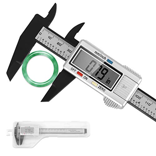 Pie de Rey Calibre electrónico Digital Vernier, Calibre Exterior Diámetro Interior Profundidad Electrónico Digital con Pantalla Digital Inch/MM de 0-150mm