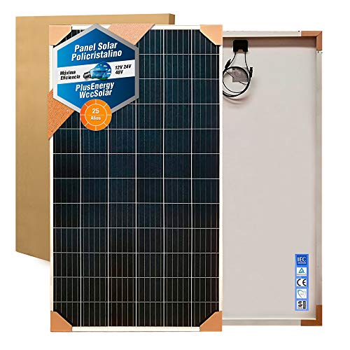 Plusenergy wccsolar Panel Solar Policristalino 12V / 24V / 48V 300W 25 Años Garantía