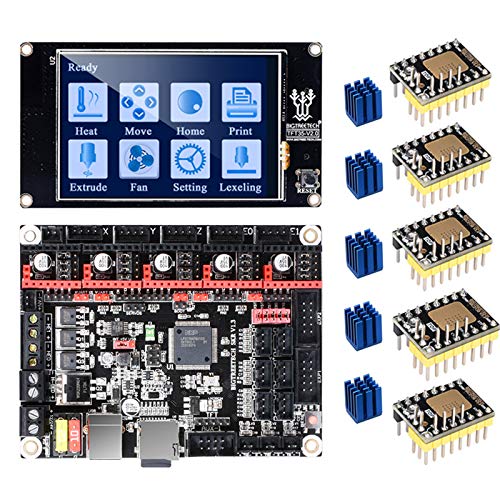 PoPprint SKR V1.3 - Placa base de CPU de 32 bits con pantalla táctil TFT35 V2.0 y 5 piezas TMC2130 V3.0 SPI para MKS GEN L TMC2209