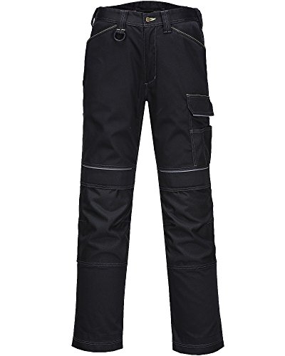 Portwest T601BKR33 Urban Work - Pantalones de trabajo (33 unidades), color negro