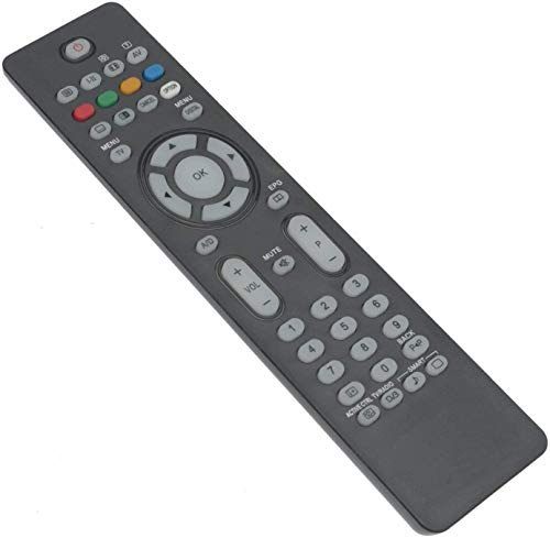 RC2034301/01 Mando a distancia de repuesto - VINABTY Reemplace Control Remoto por Philips TV 23PFL5322 32PFL3512D 26PFL5522D 19PFL5602D 37PFL5522D 50PFP5532D 19PFL5522D 42PFL3512 52PFL3603D 20PFL5522D