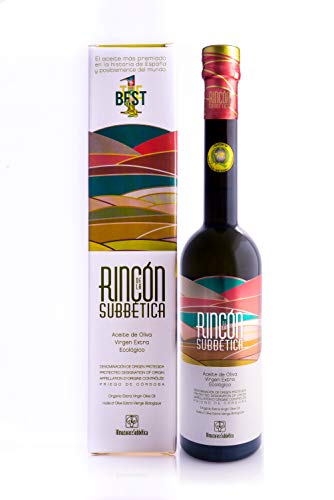 Rincon de la Subbetica - Aceite de oliva virgen extra ecológico (pack 6 botellas de 500ml)
