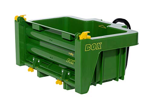 Rolly Toys RollyBox John Deere 408931-Remolque para Tractor a Pedal, Color Verde (RollyToys 408931)