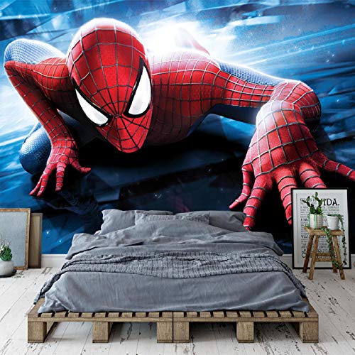 RQWBH Fondo De Pantalla Autoadhesivo Mural 3D (W) 200X (H) 150Cm Película Spider Photo Wallpaper Superhero Wallpaper 3D Wall Mural Niños Niño Dormitorio Sala De Estar Sofá Tv Fondo