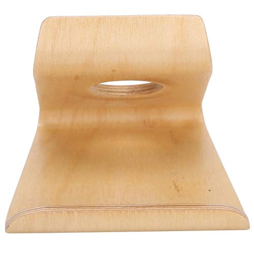 SALUTUYA Soporte para teléfono móvil Tableta de Escritorio de Borde Liso Nogal de Madera de Doble Cara para Escritorio de Oficina(Light Color)