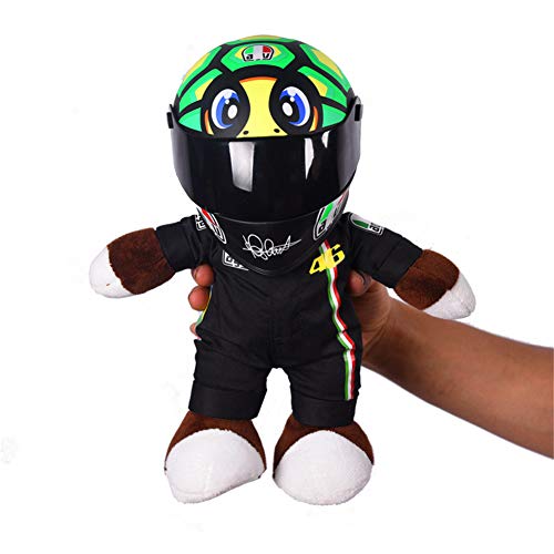 SanQing Muñeca de Juguete Ornamento Mini Casco de la Motocicleta + muñeca del Oso del Ornamento de la decoración del hogar del Casco,Greenturtle