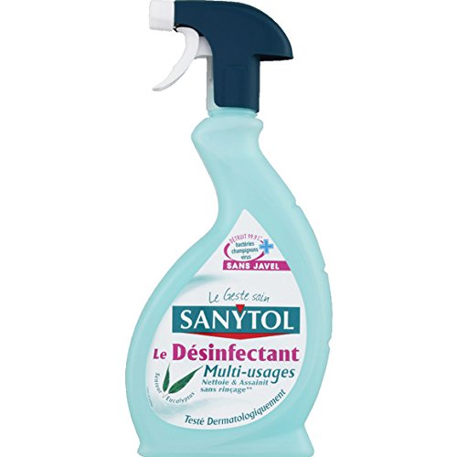 Sanytol desinfectante multiusos, sin Javel, ensamblados dermatologiquement, aroma a eucalipto el spray de 500 ml precio unitario – envío rápido y entrecruzado