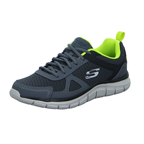 Skechers Track, Zapatillas de Entrenamiento Hombre, Multicolor (CCLM Black Leather/Mesh/Trim), 40 EU