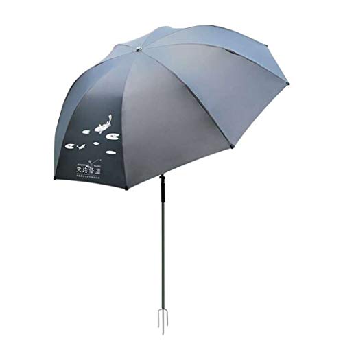 Sombrillas Nuevo Paraguas de Pesca 2.4 Metros Universal Protector Solar a Prueba de Lluvia Paraguas de Pesca Paraguas Ultraligero Color : Gray, Tamaño : B(No Umbrella Bag)