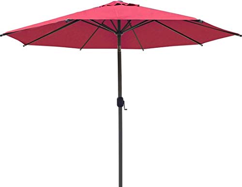 SORARA Palermo Parasol - Rojo - Ø 300 cm - Inclinable