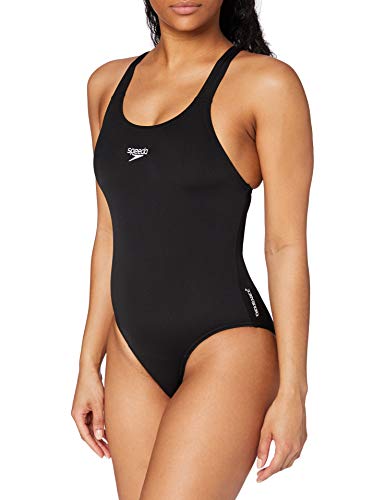 Speedo 800726 Traje de Baño, Adult Female, Negra, 42 (ES 48)