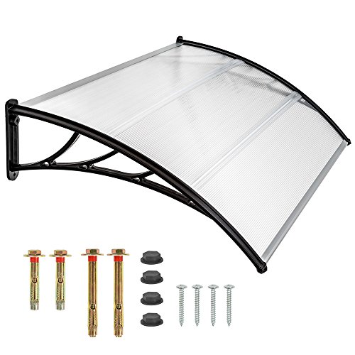 TecTake MARQUESINA Techo TOLDO Dosel para Puertas PROTECCIÓN - Varias tamaños - (Tamaño: 150 cm | No. 401265)