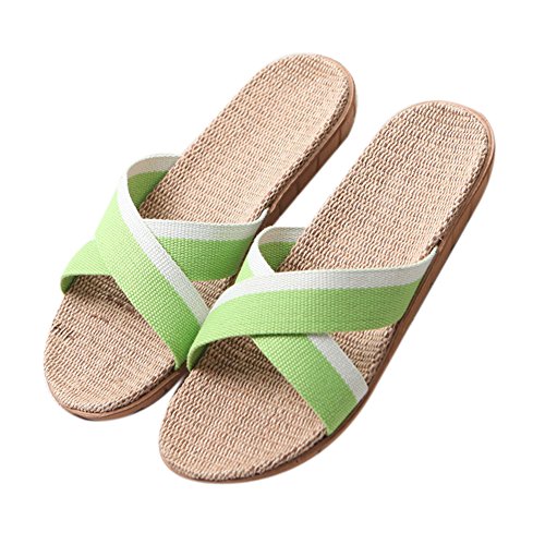 TELLW Lino Succi¨®n Sudor a Prueba de olores Zapatillas de Verano Hombres y Mujeres casa Parejas Zapatillas de Interior Zapatillas de Piso de casa Zapatillas de Playa