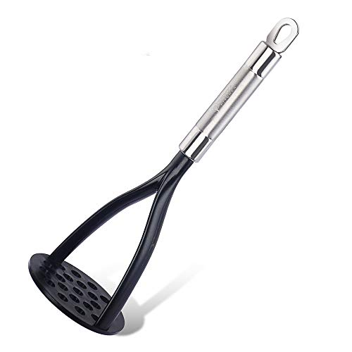 TENTA KITCHEN Good Grips Nylon Potato Masher Ricer Press Blender Crusher for Non-Stick Cookware with Heat Resistant Stay Cool Stainless Steel Handle