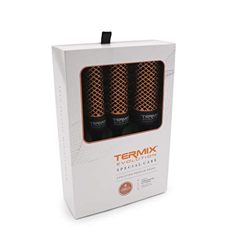 Termix Cepillo de Pelo Special Care - Cepillo de Pelo Especial para Cabellos Dañados, Sensibles, Delicados o Débiles. Revitaliza el Cabello con un Cuidado Especial. Pack 5 Cepillos de pelo.