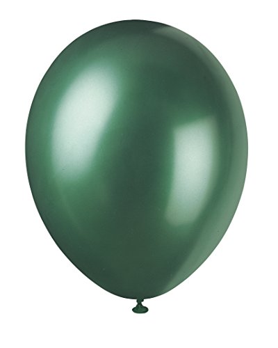 Unique Party - Globos Perlados de Látex - 30 cm - Color Verde - Paquete de 8 (80084)