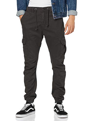 Urban Classics Cargo Jogging Pants Pantalones, Black, L para Hombre