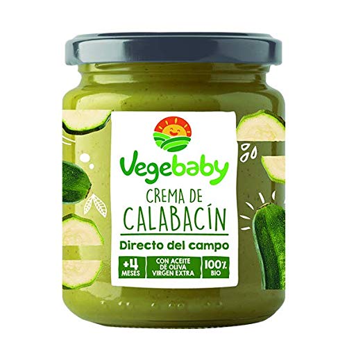 VegeBaby - Potito de fruta para bebé (Calabacín), 8 x 190 g