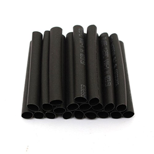 Weilifang GFCGFGDRG 127 Piezas Tubo Termoretractil Negro Encogimiento de Calor del Tubo Surtido Wrap Aislamiento Eléctrico Cable Tubo Tubo Manguitos Tubos Wrap