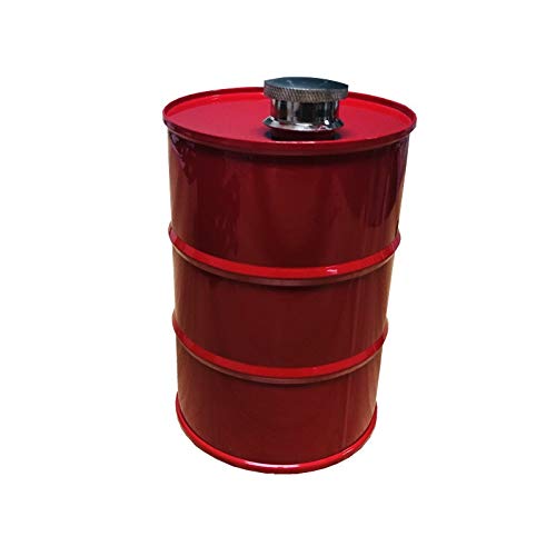 WENYOG Petaca Acero Inoxidable Botella 25 oz Creativo Mi Vodka Aceite Tambores Flagon Whiskey Embudo Inoxidable steel304 Alcohol Licor Petaca (Color : Red)